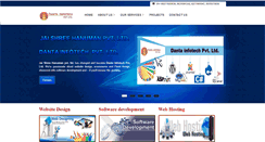 Desktop Screenshot of danta.co.in